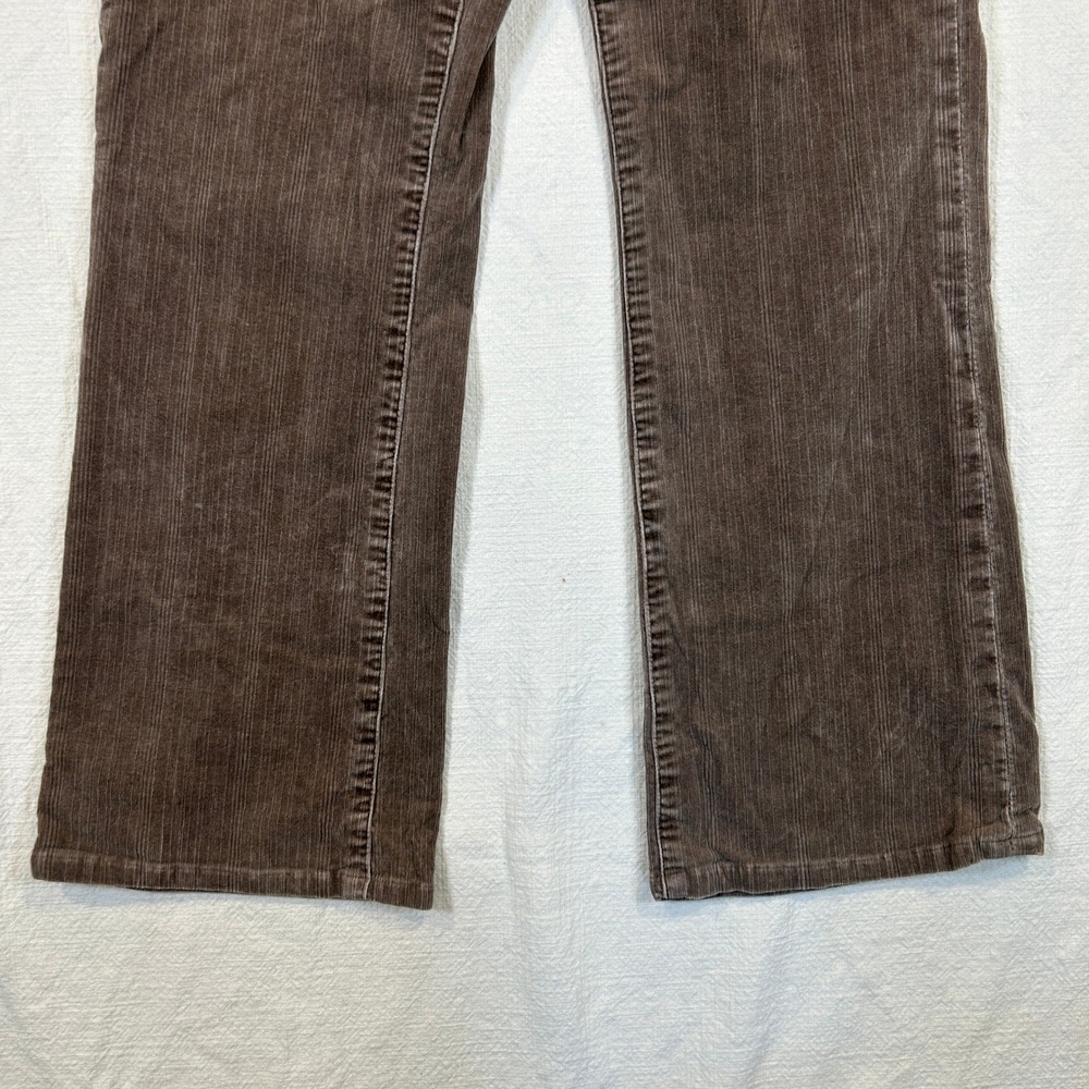 JAG Womens Brown Corduroy High Rise Boot Leg Stretch Pants Size 8 - Picture 3 of 13